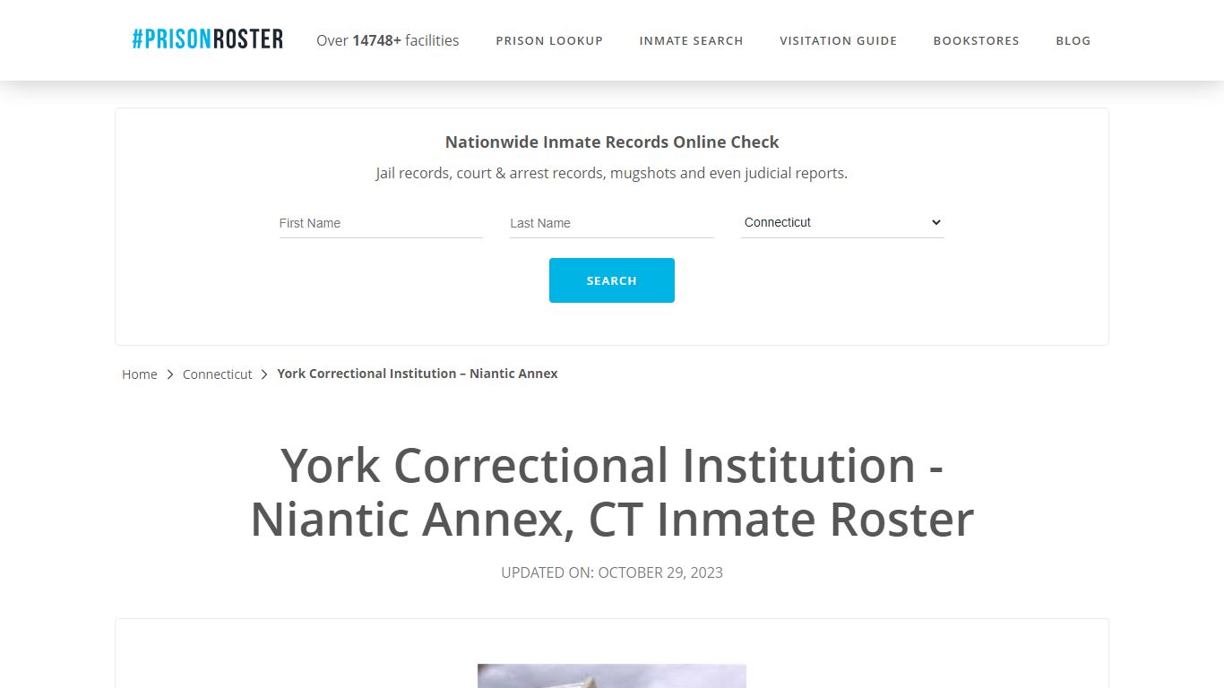 York Correctional Institution - Niantic Annex, CT Inmate Roster