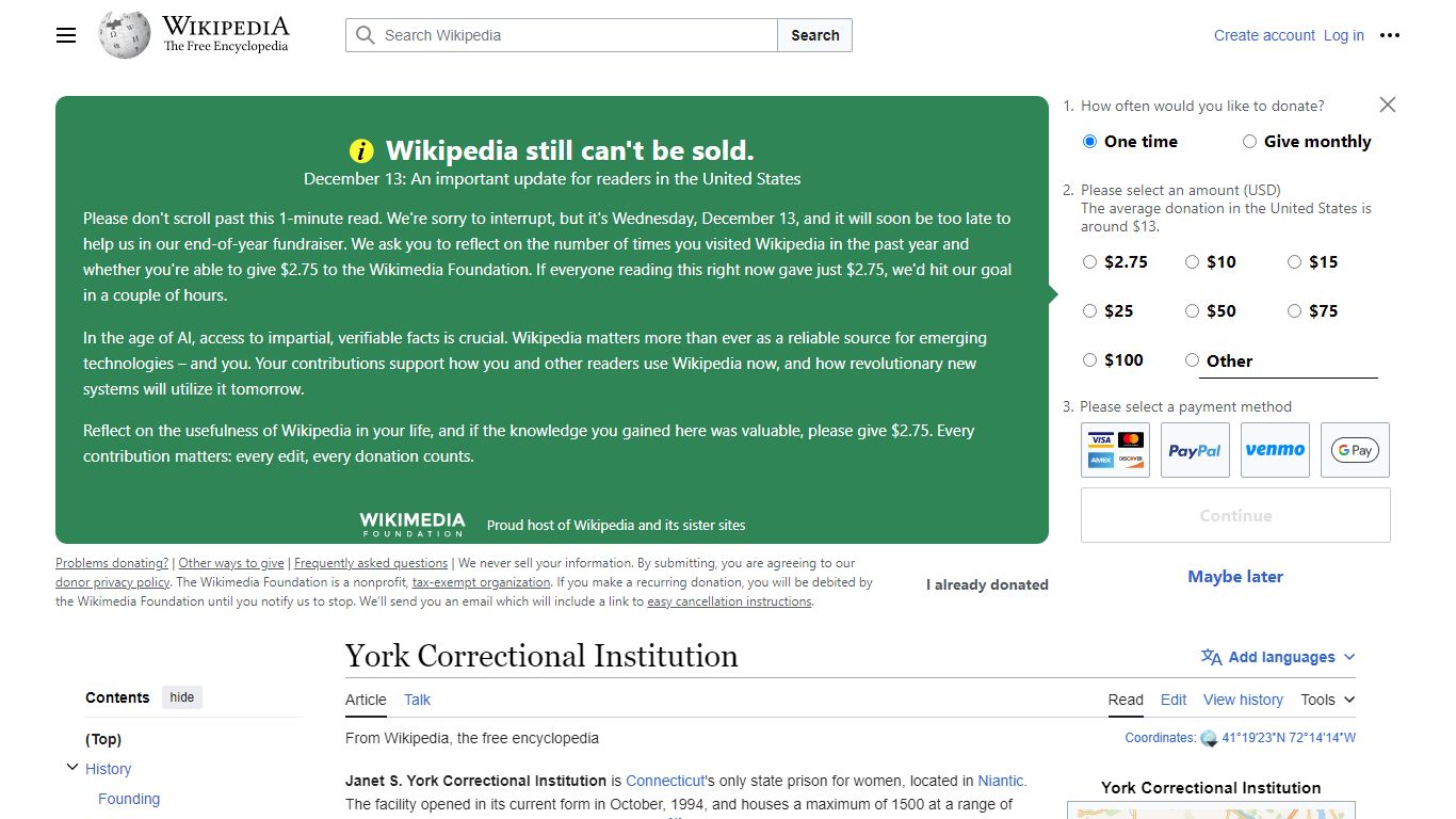 York Correctional Institution - Wikipedia